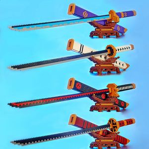 Autres jouets Animes Demon Yamato Swords Nichirin Couteaux Blade Arms Equipage Accessoires Jeu Modèle Jouets Enfants Kits Brick Building Block 231116