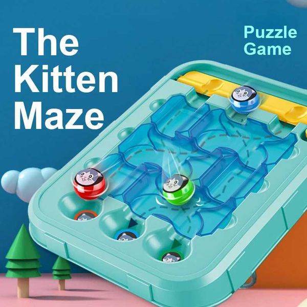 Autres jouets Maze Ball Puzzle Board Childrens Education Learning Reasoning Challenge Game Logical Thinkic Thinking Training Age 3+