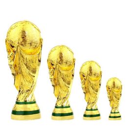 Otros juguetes Banners Trofeo de fútbol Recuerdo Resina dorada Campeón de artesanía de fútbol Mascota Regalos para fanáticos Oficina Decoración del hogar Copa del Mundo-2291J