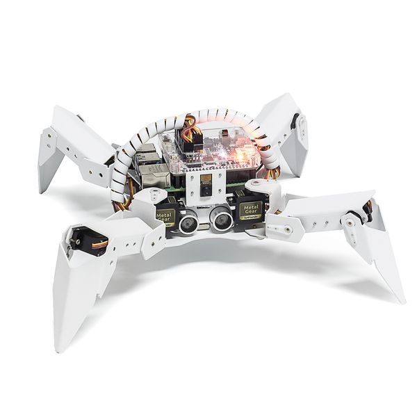 Otros juguetes CC SunFounder PiCrawler AI Robot kit para Raspberry Pi DIY Bionic Robots Control remoto por PC Celular Tablet 230520