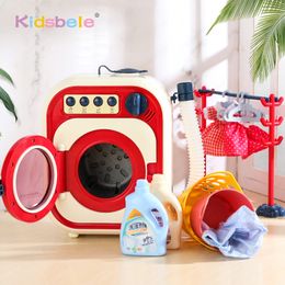 Andere speelgoed kinderen wasmachine elektrische kinderen simulatie huis werk peuters educatieve rol doen alsof spelen game schoonmaken 230105