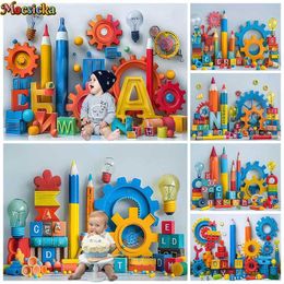 Otros juguetes para niños Pintura de fondo Arquitectura de lápiz Props Baby and Newborn Birthday Party Decoration Studio S245163 S245163