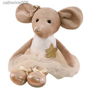 Autres jouets Mignon Dentelle Ballet Souris Lapin Tigre Peluche Jouet Doux Peluches Princesse Jupe Poupées Style Enfants Filles Anniversaire Cadeaux De Mariage L231024