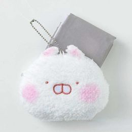 Autres jouets Mignon Lapin Poupée Usamaru Anime Personnages Mini Sac De Rangement En Peluche Porte-Monnaie Pendentifs Doux Garçons Filles CadeauxL2403