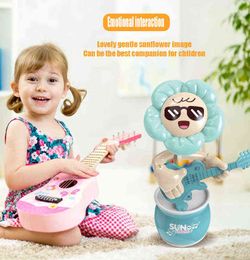 Autres jouets Dancing Suowers Baby Toys Electric Early Education Toy Twist Dancer 60 chansons Répéter Parler Record Chanter VS Dancing Cactus G1224