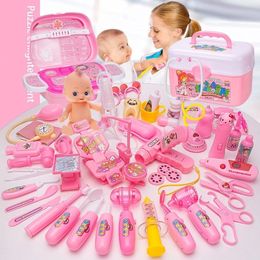 Autres Jouets Docteur Jouets pour Enfants Ensemble Enfants Pretend Play Kit Jeux pour Filles Garçons Hôpital Accessoire Kit Infirmière Outils Jouets Cadeaux 230213