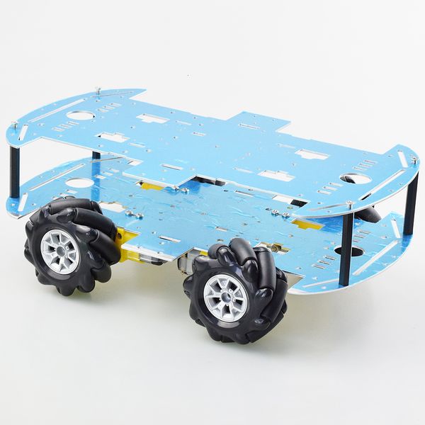 Otros juguetes est Mecanum rueda omnidireccional Robot coche chasis Kit con 4 Uds TT Motor para Arduino Raspberry Pi DIY piezas de juguete 230617