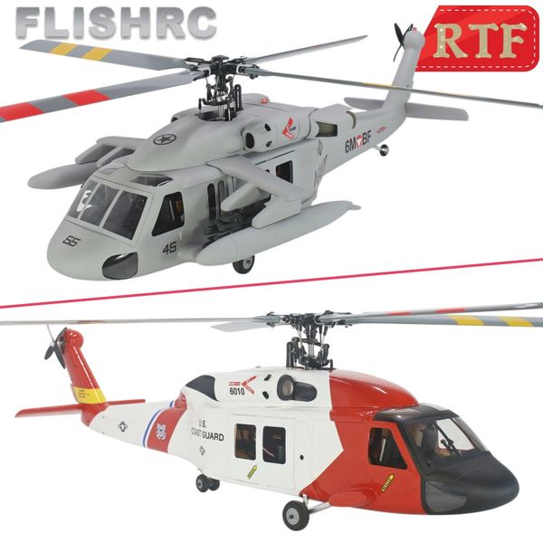 Autres jouets Flishoc Skala FL500 fucelage 500 UH 60 Black Hawk empat pisau Rotor RC hélicoptère GPS avec H1 kendali penerbangan RTF UH 60 bukan F09 230905