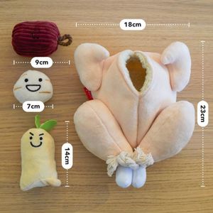 Autres jouets Funny Ins Soupe au poulet au ginseng Puzzle vocal Jouet de nourriture cachée pour chien Consomme de l'énergie physique Pet and Sniff Puppy Chew 230630