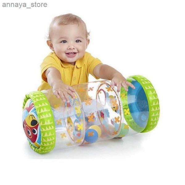 Otros juguetes Juguete inflable con rodillo para gatear, joystick de juguete para bebés de 6 y 12 meses con pelota y campana, desarrollo temprano del juego de percepción del tiempo abdominal del bebéL2403