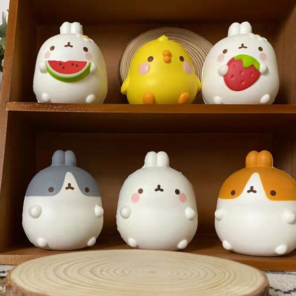 Otros juguetes Jumbo Squishy Kawaii Animal Cute Chick Rabbit Strawberry Mochi Squishies Slow Rising Stress Relief Squeeze Fidget para niños 221125