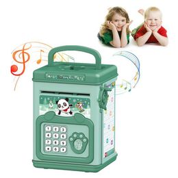 Autres jouets Kawaii Kids Tirelire électronique conçue avec Smart Voice Prompt Empreinte digitale Mot de passe Code Lock Cash Coin ATM 230403