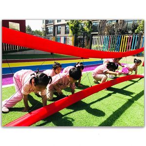Autres jouets Kindergarten Play Kids Enfant Hopscotch Crossing Net Crawl Fun Sports Jeux de plein air EPE Mat Pad Sensory Running Training 231017