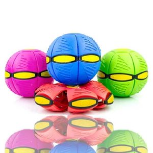 Autres jouets LED Flying Ufo Tablet lanceur Ball Disc With LED Light Toys Childrens Outdoor Garden Basketball Gilding Ufo Disc Ball S245176320