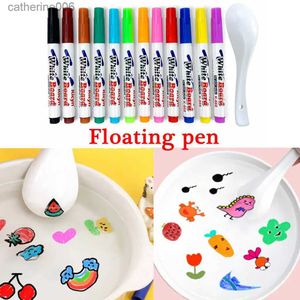 Other Toys Magical Water Painting Pen Colorful Mark Pen Markers Floating Ink Pen Doodle Water Pens Children Montessori Early Education ToysL231024