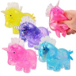 Otros juguetes Malt Unicorn Squeeze Fidget Subshy Kawaii Juguete de alivio de la bola de presión para adultos e hijos