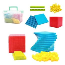 Autres jouets Montessori Groupe décimal Mathématique Cube Toys Assistance pédagogique Assistance d'apprentissage Groupe décimal