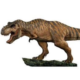 Autres jouets nanmu studio Une édition spéciale de jouets avec des dinosaures Tyrannosaurus passés et futurs et des animaux préhistoriques en color brun240502