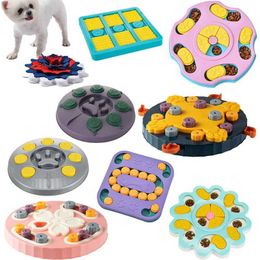 Autres jouets puzzle jouet slow food plaque interactive glissement anti-suffocation chien et bol de chats IQ Formation pour animaux de compagnie