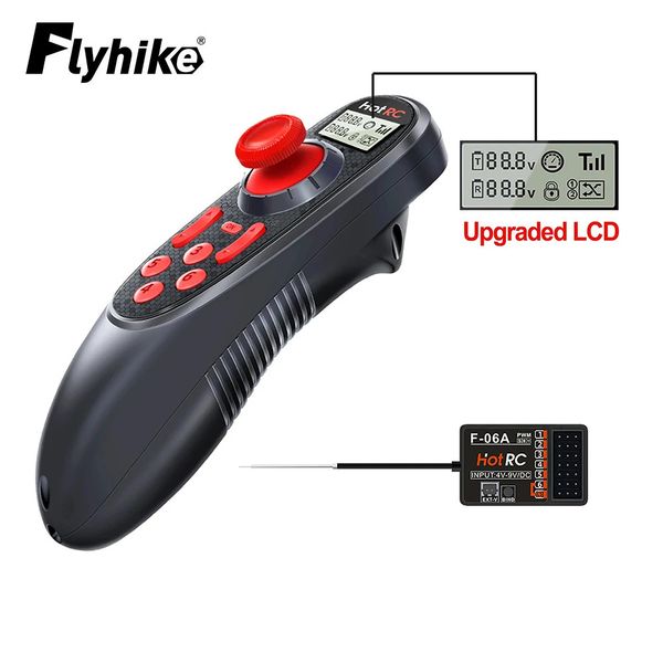 Otros juguetes RC DS 600 6CH 2.4GHz Control remoto Transmisor de sistema de radio con receptor de 6 canales F 06A para RC Boat 231212