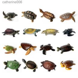 Otros juguetes Miniaturas realistas Vida marina Tortuga marina Modelo Océano Animal Tortuga Figuras Acuario Decoración Pecera Accesorios Juguetes L231024