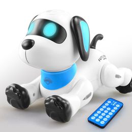 Andere speelgoed Remote Control Dog RC Robotic Stunt Puppy Voice Toy Electronic Pet Robot R66D 230323