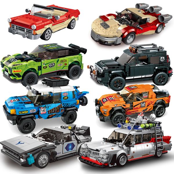 Otros juguetes Speed SUV Car City Modelo Moc Bricks Off Road Vehicle Set Racing Building DIY Kid Sport Super Creative Technique 230313