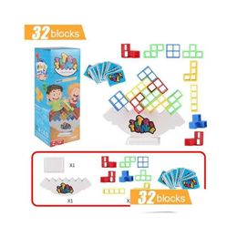 Autres jouets Blocs d'empilage Tetra Tower Nce Jeu de construction Puzzle Board Assemblage Briques éducatives pour la livraison directe Otsj3