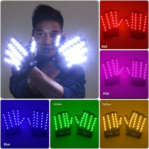 Ander speelgoed Stijl 1 pair2pcs LED Handschoenen Rave Light Half Finger up Lighting Dance Party Stage Performance Decoratie 230705