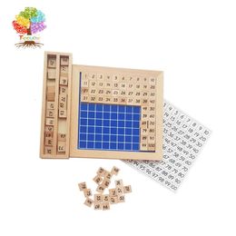 Ander speelgoed Treeyear Montessori Houten speelgoed Blokken tellen Puzzels Wiskunde Honderd Bord 1-100 Opeenvolgende getallen Educatief spel voor kinderen 231013