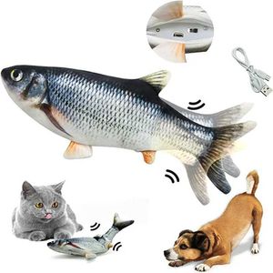 Autres jouets USB Charger Interactive Cushion électrique poisson réel mâtain jouet pour animaux de compagnie Cat et chien