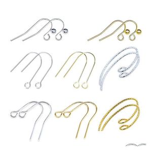 Autre variété universelle de crochets d'oreille hypoallergéniques de galvanoplastie en cuivre pur préservant les couleurs Gseg09 Accessoires de bijoux Oreilles Drop Dhcn1