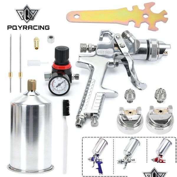 Otras herramientas para vehículos 2,5 mm Kit de alimentación de pistola de pulverización profesional HVLP con imprimación de pintura Regator Metal Flake 1L DIY Drop Delivery Automóviles OTLJH