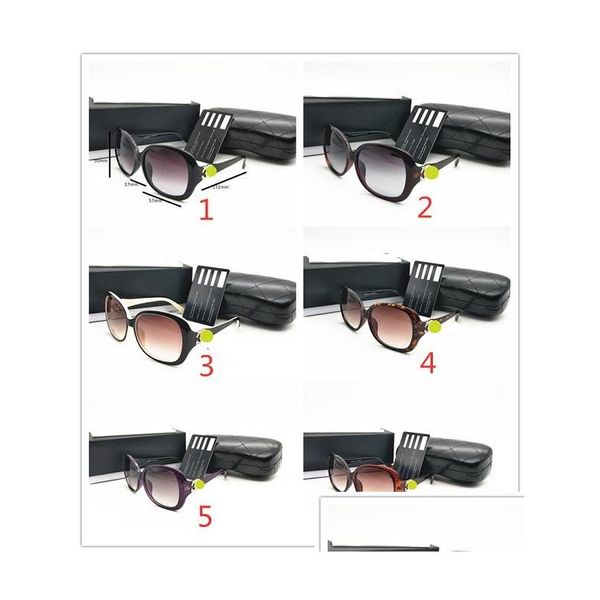 Otro cuidado de la visión Marcas de lujo Diseñador Gafas de sol Mujer Retro Protección vintage Moda femenina Gafas de sol 6 colores Entrega de la gota Dh8Ly