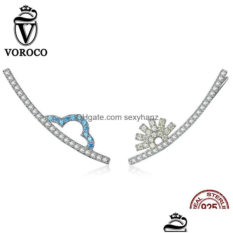Other Voroco Arrival S925 Sier Color Cute Penguin Stud Earrings For Women With Zircon Stone Fashion Korean Jewelry 20214304568 Drop D Dhdyz
