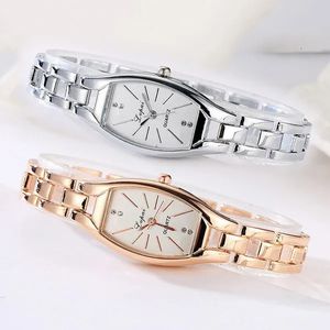 Andere horloges Vierkant quartz horloge Elegante dames Elektronische Digtal Vrouw Beknopte kop Diamantgeometrie 231016