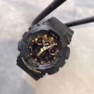 Andere horloges 2022 Original shock watch men sport wr200ar g watches Army Military Shocking Waterproof Watch all pointer work Digital Wristwatch g100 J230407