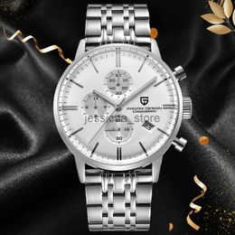 Autres montres 2023 Pagani Design Top Brand Watch Montre de luxe en cuir étanche pour hommes Japon VK67 Sports Quartz Table à main Relogio Masculino J240118