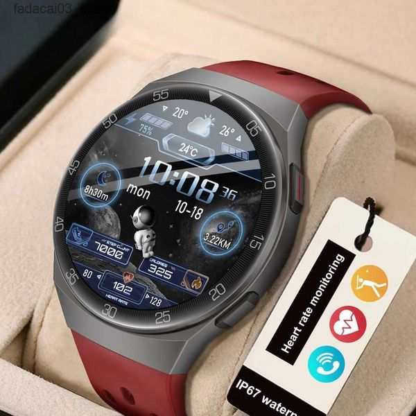 Otros relojes 2024 1,39 pulgadas HD Pantalla inteligente para hombres Smart IP67 Deportes a prueba de agua Pista de fitness AI Voz Bluetooth Llamada para hombre Q240118