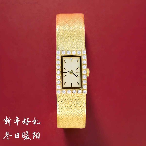 Otros relojes 2024 nuevas mujeres con incrustaciones de diamantes antiguos joyería vintage de lujo acero cuadrado de alta calidad gran oferta regalo señora