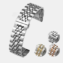 Autres montres 20 mm 22 mm montre intelligente universelle bracelet en acier inoxydable à sept perles adapté au bracelet Apple Watch 45 mm 44 mm 42 mm 38 mm 40 mm bracelet 41 mm J240222