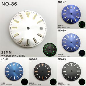 Andere horloges 29 mm NH35 wijzerplaat groen lichtgevende gemodificeerde wijzerplaat Horlogeonderdelen Accessoires voor Datejust NH36/4R/7S-uurwerk 230829