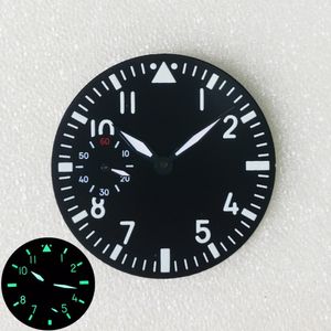 Overige horloges 38,8 mm wijzerplaat groen lichtgevend horlogeaccessoires reparatieonderdelen voor Zwitsers ETA 6498 Seagull ST3620 uurwerk 230829