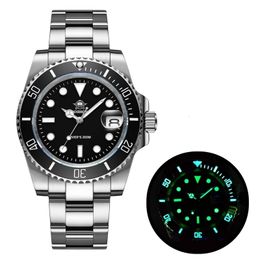 Andere horloges Addies Dive herenhorloge van hoge kwaliteit 200 m waterdicht kwarts keramische bezel kalenderweergave C3 Super Luminous 230714