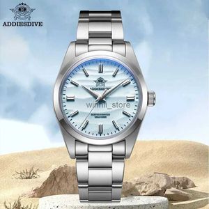 Other Watches ADDIESDIVE Luxury Quartz Watch for Men Vintage Stainless Steel Watches 100M Waterproof Outdoor Wristwatch Men's Dress Dive WatchL231220