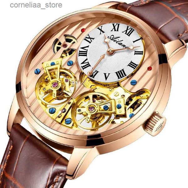 Autres montres AILANG AAA qualité cher Double Tourbillon Suisse es Top marque de luxe hommes automatique mécanique hommes Y240316