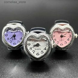 Andere horloges Lichtmetalen schaal liefde kwarts Arabisch cijfer wijzerplaat modieuze heren- en damesringen compact Y240316