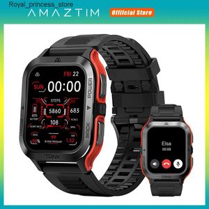 Otros relojes AMAZTIM Tank M2 Inteligente para hombre Bluetooth IP69K 5ATM Impermeable AI Voz Fitness Electrónico Militar Súper Inteligente Mujeres Q240301