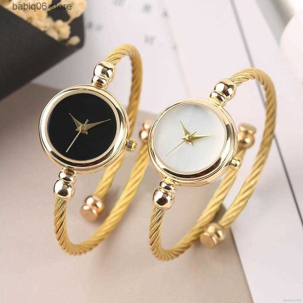 Autres montres automatique femmes petit bracelet en or bracelet de luxe en acier inoxydable dames quartz poignet marque décontracté femmes T230905