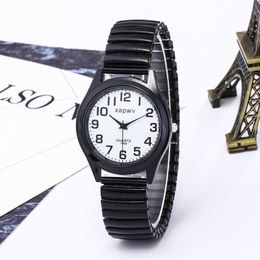 Creative Charon xapwv reloj elástico al óleo blanco y negro para pareja de ancianos par elástico